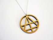 Image of PANDA EYES Wood OCCULT Necklace