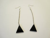 Image of Black TRIANGLE Earrings