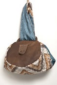 Image of Embroidered Caftan and Leather Original Pouch Purse