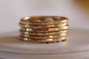 Image of 14K Gold Filled Stacking / Stackable Rings - wedding bands - Set of SIX, sizes 4,5,6,7,8,9,10,11