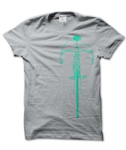 Image of classic bike * teal/silver