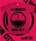 Image of Rain City Cherry Red Girl Fit T-Shirt