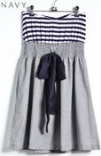 Image of Nautical Bandeau Dress - 2 Colours