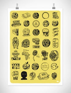 Image of 35 Times Black - Signed Print