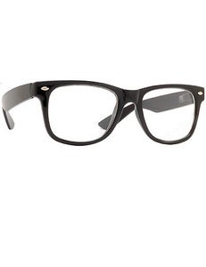 Image of Wayfarers Clear Nerd Look