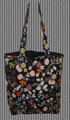 Image of Large Black Canvas Bag- 40cm by 42cm