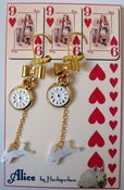 Image of Boucles d'oreilles Alice et son lapin