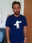 Image of The Official Kid with a Rocket Launcher logo T-Shirt (Royal Blue with white logo)