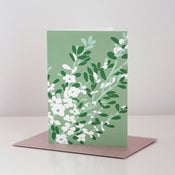Image of Coastal Tea Tree Greeting Card - GREEN