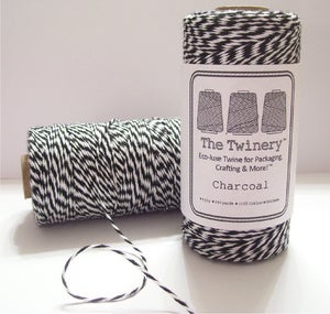 Image of Charcoal - Black & White Eco-Luxe Baker's Twine