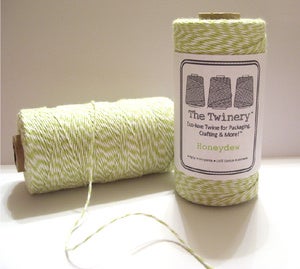 Image of Honeydew - Light Chartreuse Green & White Baker's Twine