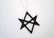 Image of HEXAGRAM Necklace - Black