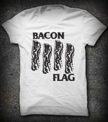 Image of Bacon Flag - White