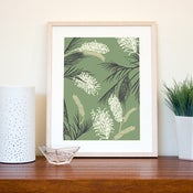 Image of Grevillea Print- GREEN LARGE