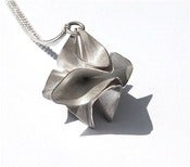 Image of Silver Origami pendant