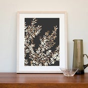 Image of Coastal Tea Tree Print -BLACK  LARGE