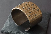 Image of Black Garnet Cuff Bracelet
