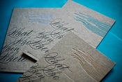 Image of chipboard invites