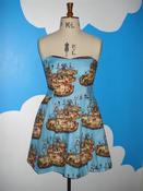 Image of blue circus sweet heart dress
