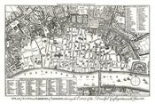Image of 1666 (1772) Great fire of London map - 30x20 inches