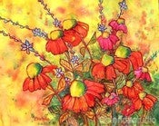 Image of Mimosa Sky Flowers Signed Print 