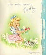 Image of Vintage Greeting Card - Birthday - 1940s