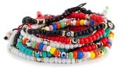 Image of Kara Ackerman <i> GemGirls <i/> Evil Eye Friendship Bracelets on Silk Cord