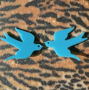 Image of New Aqua Bird Brooches