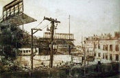Image of "Wrigley Field", View from Addison Station