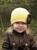 Image of Sunshine Flower Beanie Crochet Pattern PDF 039