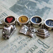 Image of Love Library Book Lovers Charm Bracelet