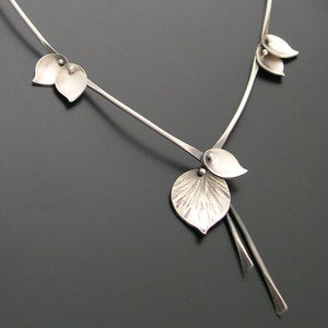 Image of Bamboo Necklace Silver