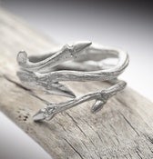 Image of Elvish Twine: sterling silver twig ring