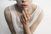 Image of Elvish Twine: sterling silver twig stacker ring