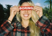 Image of BORING sticker