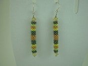 Image of Peyote Stick Earrings "Jamaica"