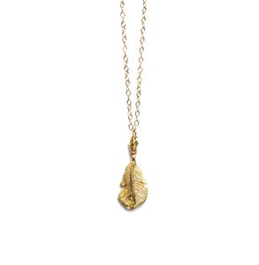 Image of Gold Feather Necklace