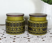 Image of Vintage Hornsea Tea and Sugar Jars