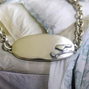Image of Sterling Silver Baby Bird ID Bracelet