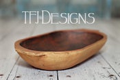 Image of Oval Trencher Bowl - Vintage Style - Newborn Photography Prop