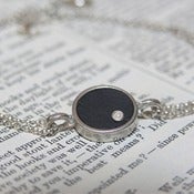 Image of Sterling Silver, Freshwater Pearl and Ebony Friendship Bracelet