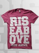 Image of PRE ORDER NOW!! Rise Above 'Pink Stacked' T-shirt 