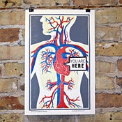 You Are Here Letterpress Print