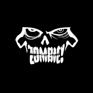 Image of  ZOMBIE! Black Logo/ Glow Logo Tee