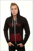 Image of BLACK AND RED ANKARA FLEECE SWEATER(SOLD OUT)