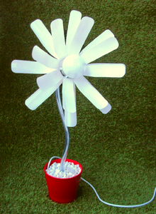 Image of BOTTLE FLOWER LAMP