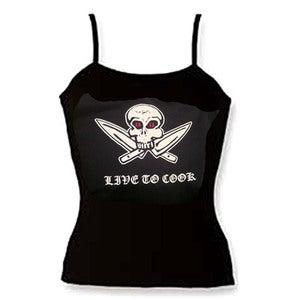 Image of Live to Cook - Womens spaghetti strap