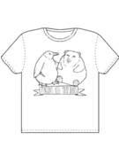 Image of White Draw T Shirt
