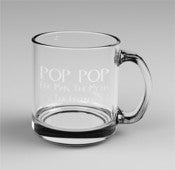 Image of Custom Engraved Glass YourName The Man The Myth The Legend.