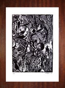 Image of 'You What?' Black - Screenprint A4